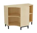Stig T-modul 4-fack bj&#246;rk Med ben, B120 x D73 x H92 cm