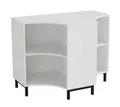 Stig T-modul 4-fack vit Med ben, B120 x D73 x H92 cm