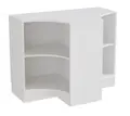 Stig T-modul 4-fack vit Med sockel, B120 x D73 x H92 cm